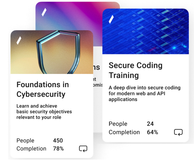 Personalized security awareness lesson cards